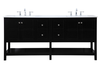 Plumbing Bath Chests/Vanities by Elegant Lighting ( 173 | VF16472DBK Theo ) 