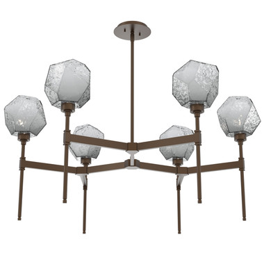 Mid. Chandeliers Glass Up by Hammerton Studio ( 404 | CHB0039-39-FB-S-001-L1 Gem ) 