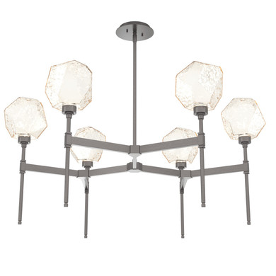 Mid. Chandeliers Glass Up by Hammerton Studio ( 404 | CHB0039-39-GP-A-001-L1 Gem ) 