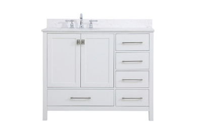Plumbing Bath Chests/Vanities by Elegant Lighting ( 173 | VF18842WH-BS Irene ) 