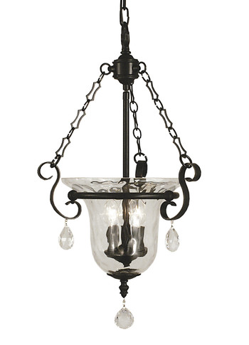Foyer/Hall Lanterns Glass w/Frame by Framburg ( 8 | 2917 MBLACK Carcassonne ) 