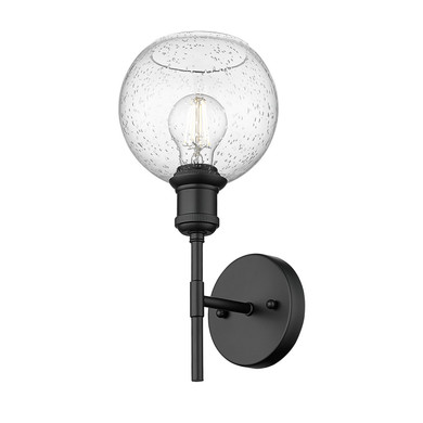 Sconces Single Glass by Golden ( 62 | 1945-1W BLK-GLOBE-SD Axel ) 