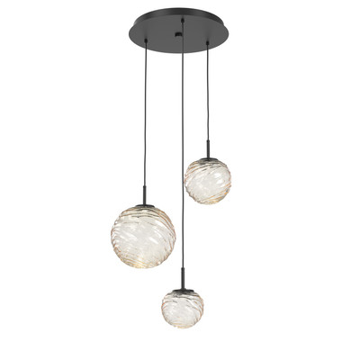 Mini Pendants 3 Light Cluster by Hammerton Studio ( 404 | CHB0092-03-MB-A-C01-L3 Gaia ) 