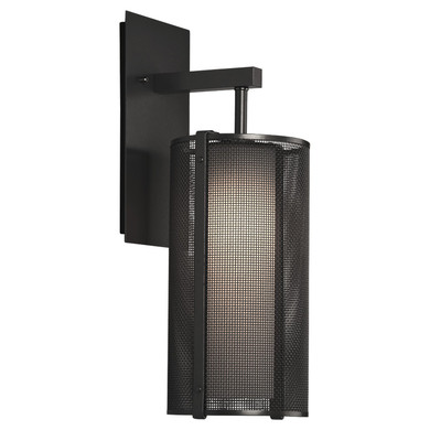 Sconces Single Glass by Hammerton Studio ( 404 | IDB0019-11-MB-F-L1 Uptown Mesh ) 