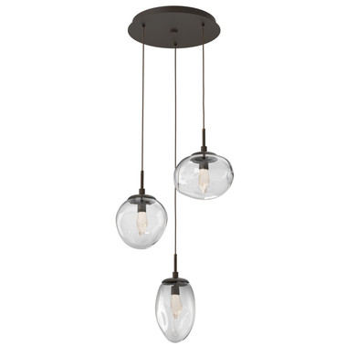 Mini Pendants 3 Light Cluster by Hammerton Studio ( 404 | CHB0069-03-FB-GC-C01-L3 Cosmos ) 
