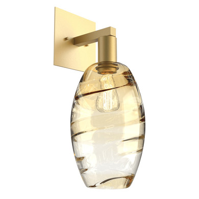 Sconces Single Glass by Hammerton Studio ( 404 | IDB0035-16-GB-OA-E2 Ellisse ) 