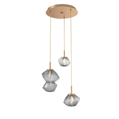 Mini Pendants 3 Light Cluster by Hammerton Studio ( 404 | CHB0089-03-NB-S-C01-L1 Mesa ) 