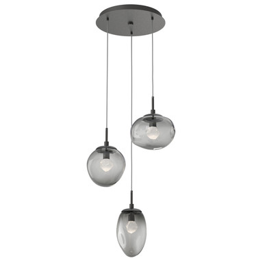 Mini Pendants 3 Light Cluster by Hammerton Studio ( 404 | CHB0069-03-GP-ZS-C01-L3 Cosmos ) 