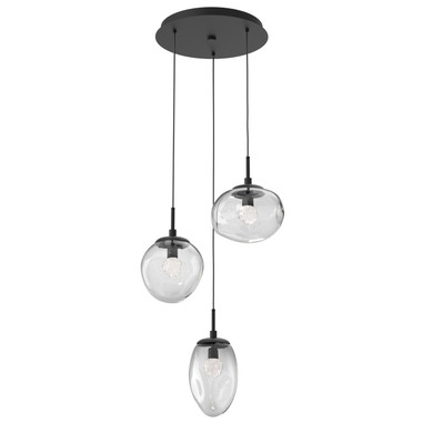 Mini Pendants 3 Light Cluster by Hammerton Studio ( 404 | CHB0069-03-MB-FC-C01-L3 Cosmos ) 