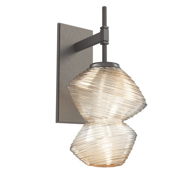 Sconces Single Glass by Hammerton Studio ( 404 | IDB0089-01-GP-A-L3 Mesa ) 