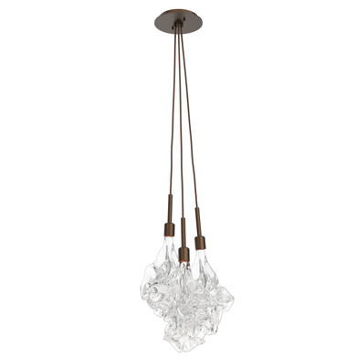 Mini Pendants 3 Light Cluster by Hammerton Studio ( 404 | LAB0059-0A-FB-BC-C01-L3 Blossom ) 