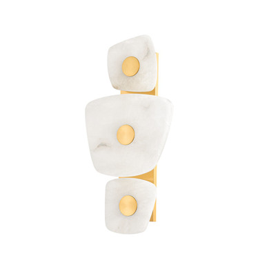 Sconces Triple Glass by Hudson Valley ( 70 | 7803-AGB Holmdel ) 
