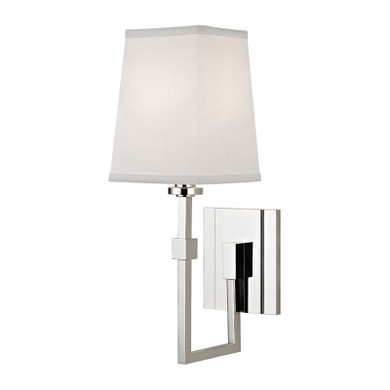 Sconces Single Glass by Hudson Valley ( 70 | 1361-PN Fletcher ) 
