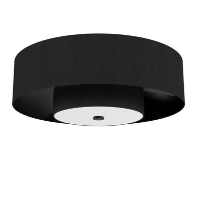 Flush Mounts Drum Shade by Hunter ( 47 | 52975 Brookside ) 
