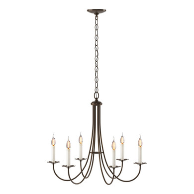 Mid. Chandeliers Candle by Hubbardton Forge ( 39 | 101160-SKT-05 Simple Lines ) 