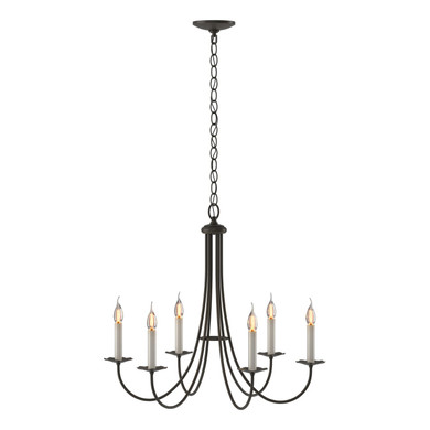 Mid. Chandeliers Candle by Hubbardton Forge ( 39 | 101160-SKT-07 Simple Lines ) 
