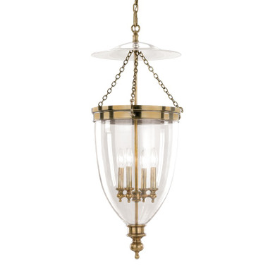 Foyer/Hall Lanterns Glass w/Frame by Hudson Valley ( 70 | 143-AGB Hanover ) 
