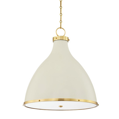 Pendants Metal Shade by Hudson Valley ( 70 | MDS362-AGB/OW Painted No. 3 ) 