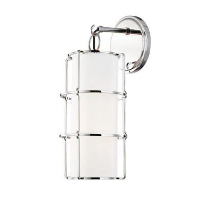 Sconces Single Glass by Hudson Valley ( 70 | 1500-PN Sovereign ) 
