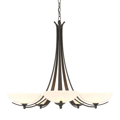Mid. Chandeliers Glass Up by Hubbardton Forge ( 39 | 101261-SKT-07-GG0123 Aegis ) 