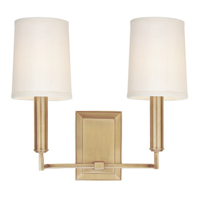 Sconces Double Candle by Hudson Valley ( 70 | 812-AGB Clinton ) 