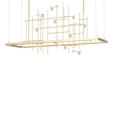 Linear/Island Ring/Halo by Hubbardton Forge ( 39 | 139752-LED-LONG-84-YG0500 Four Seasons ) 