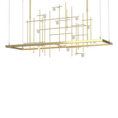 Linear/Island Ring/Halo by Hubbardton Forge ( 39 | 139752-LED-LONG-86-YG0500 Four Seasons ) 