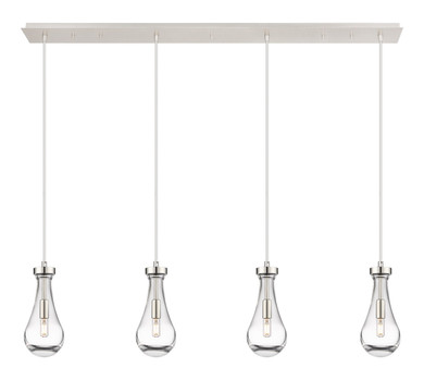 Linear/Island 4 Light + by Innovations ( 405 | 124-451-1P-PN-G451-5CL Downtown Urban ) 
