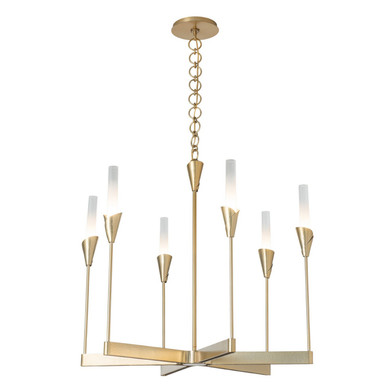 Mid. Chandeliers Glass Up by Hubbardton Forge ( 39 | 101702-SKT-86-WC0821 Lilium ) 