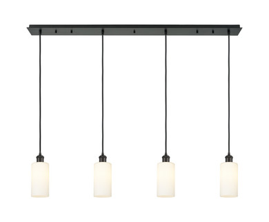 Linear/Island 4 Light + by Innovations ( 405 | 124B-4P-BK-G434-7WH Downtown Urban ) 