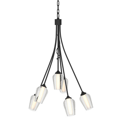Mid. Chandeliers Glass Down by Hubbardton Forge ( 39 | 103043-SKT-10-ZS0354 Flora ) 