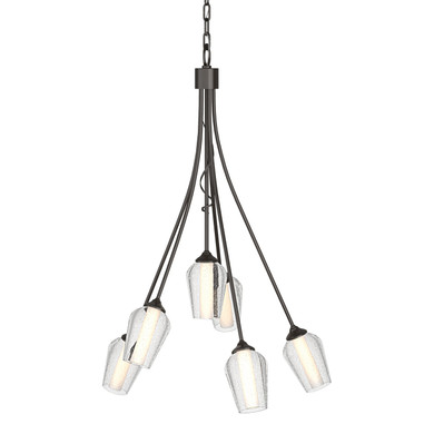 Mid. Chandeliers Glass Down by Hubbardton Forge ( 39 | 103043-SKT-14-ZS0354 Flora ) 