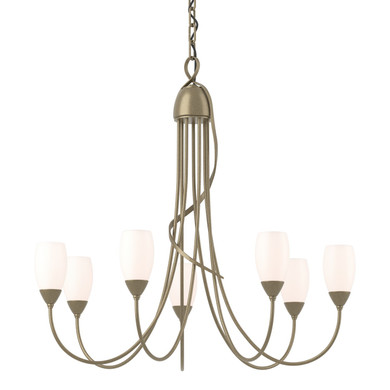 Mid. Chandeliers Glass Up by Hubbardton Forge ( 39 | 103049-SKT-84-GG0444 Flora ) 