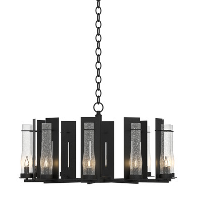 Mid. Chandeliers Glass Up by Hubbardton Forge ( 39 | 103290-SKT-10-II0184 New Town ) 