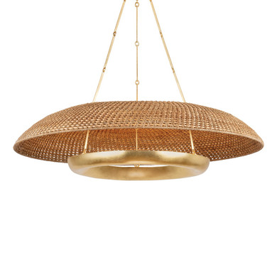 Pendants Fabric Shade by Hudson Valley ( 70 | 2348-VGL Oaklyn ) 