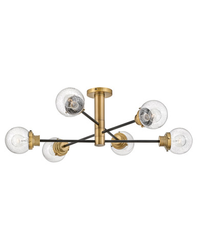 Semi-Flush Mts. Geometric/Linear by Hinkley ( 13 | 40696BK Poppy ) 