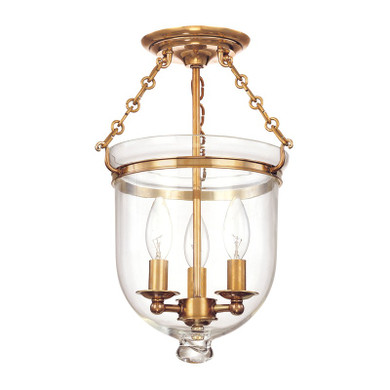 Foyer/Hall Lanterns Glass w/Frame by Hudson Valley ( 70 | 251-AGB-C1 Hampton ) 