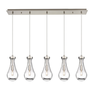 Linear/Island 4 Light + by Innovations ( 405 | 125-451-1P-SN-G451-5CL Downtown Urban ) 