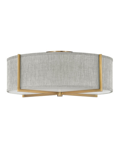 Semi-Flush Mts. Drum Shade by Hinkley ( 13 | 41709HB Axis Heathered Gray ) 