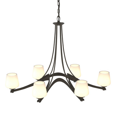 Large Chandeliers Glass Shade by Hubbardton Forge ( 39 | 104106-SKT-07-GG0236 Ribbon ) 