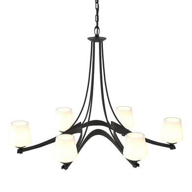 Large Chandeliers Glass Shade by Hubbardton Forge ( 39 | 104106-SKT-10-GG0236 Ribbon ) 