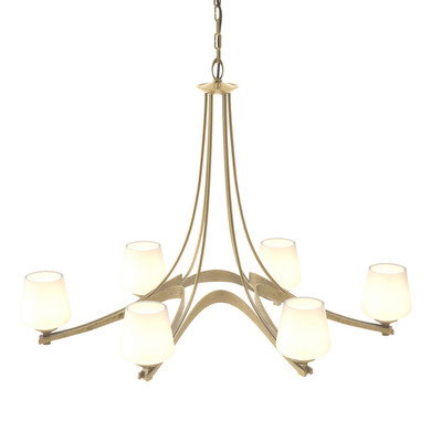 Large Chandeliers Glass Shade by Hubbardton Forge ( 39 | 104106-SKT-86-GG0236 Ribbon ) 