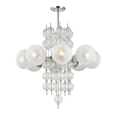 Mid. Chandeliers Glass Down by Hudson Valley ( 70 | 6433-PN Calypso ) 
