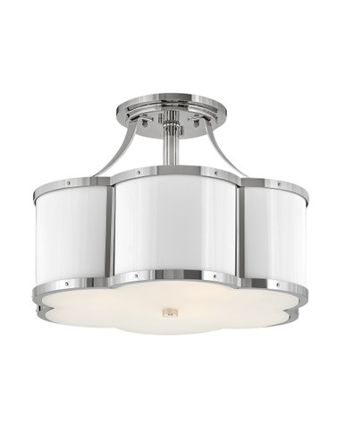 Semi-Flush Mts. Drum Shade by Hinkley ( 13 | 4444PN Chance ) 
