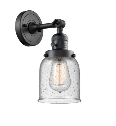 Sconces Single Glass by Innovations ( 405 | 203SW-BK-G54-LED Franklin Restoration ) 