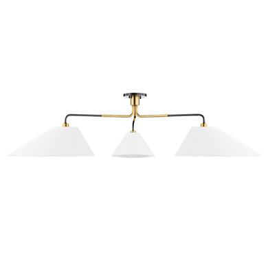 Semi-Flush Mts. Cage by Hudson Valley ( 70 | KBS1751803-AOB Duo ) 
