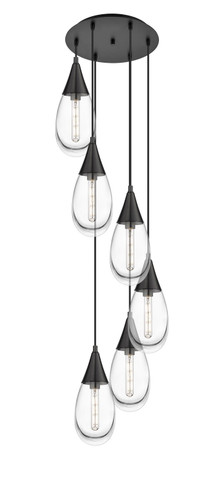 Pendants Multi-port/Cascade by Innovations ( 405 | 116-450-1P-BK-G450-6CL Downtown Urban ) 
