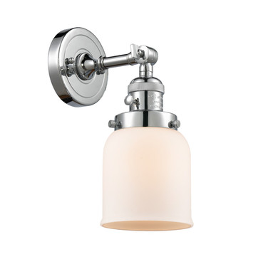 Sconces Single Glass by Innovations ( 405 | 203SW-PC-G51-LED Franklin Restoration ) 