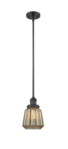 Mini Pendants Glass Down by Innovations ( 405 | 201S-BK-G146-LED Franklin Restoration ) 