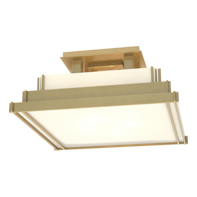 Semi-Flush Mts. Glass Down by Hubbardton Forge ( 39 | 123705-SKT-86-CC0416 Steppe ) 